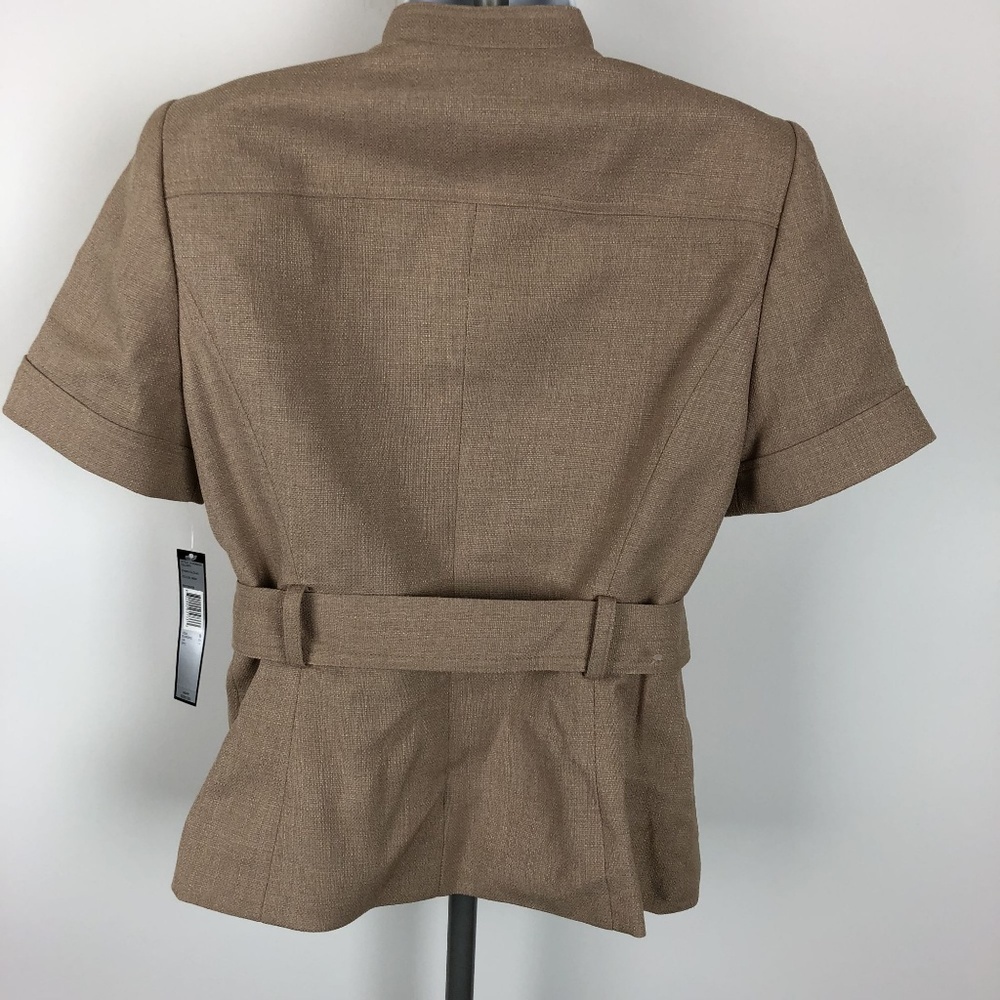 Tahari Women’s Button Down Top Size 8 Beige GB8 - Picture 6 of 8